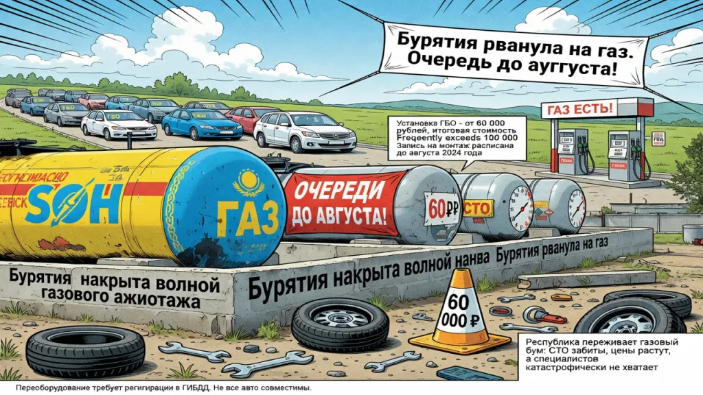 Бурятия рванула на газ. Очереди до августа!